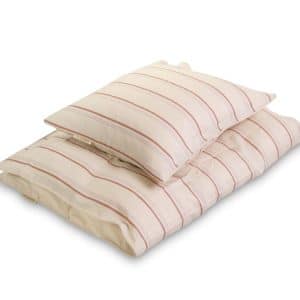 Baby sengetøj GOTS - balance stripes rose mix