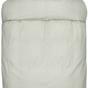 Stribet sengetøj - 140x220 cm - Loke pistachio - Sengesæt i 100% Ekstra fin bomuld - Høie sengetøj