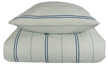 Flonel sengetøj - 140x220 cm - Stribet sengetøj - 100% Bomuld - Matheo - Nordstrand Home sengesæt