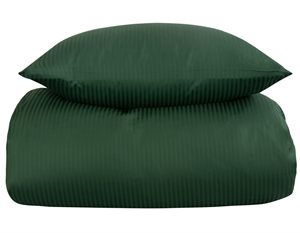 Sengetøj 200x220 cm - Grønt, stribet sengetøj - 100% Egyptisk bomuld - Dobbelt dynebetræk